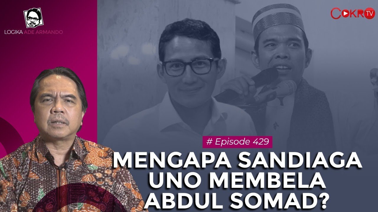 Sandiaga Uno beri Komentar soal Penolakan UAS lalu Ade Armando Beri Respons